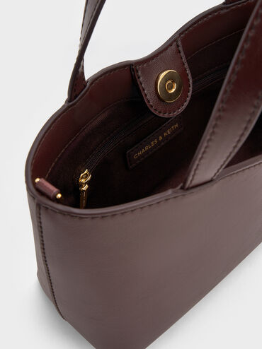 Lilibet Metallic-Accent Tote Bag, Plum, hi-res