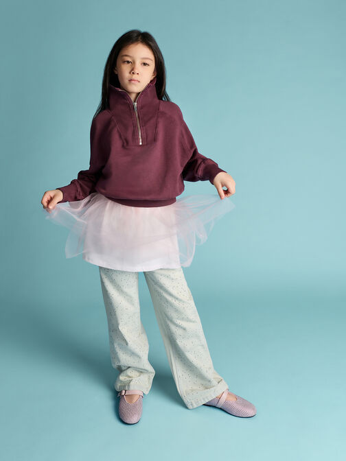 حذاء ماري جين مزين بكريستال ولؤلؤ, وردي فاتح, hi-res