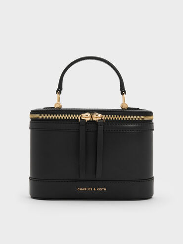 حقيبة مكياج بمقبض علوي من إينولا, أسود, hi-res