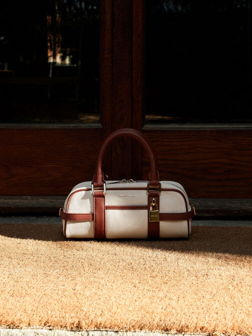 Scottie Canvas Bowling Bag, Brick, hi-res