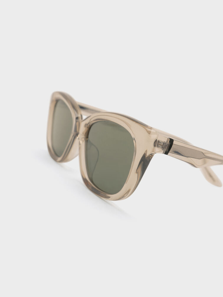 نظارة شمسية مايفا كات آي أسيتات مُعاد تدويره, بيج, hi-res