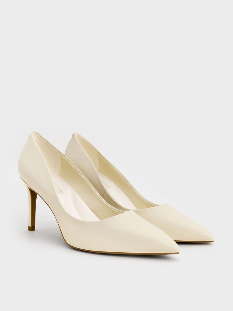 Emmy Pointed Toe Stiletto Pumps, Chalk, hi-res
