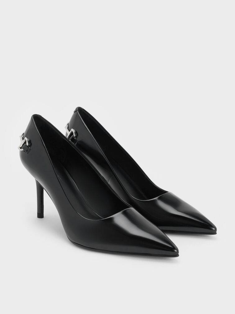 حذاء بكعب إيرينا ميتاليك ومقدمة مدببة, صندوق أسود, hi-res