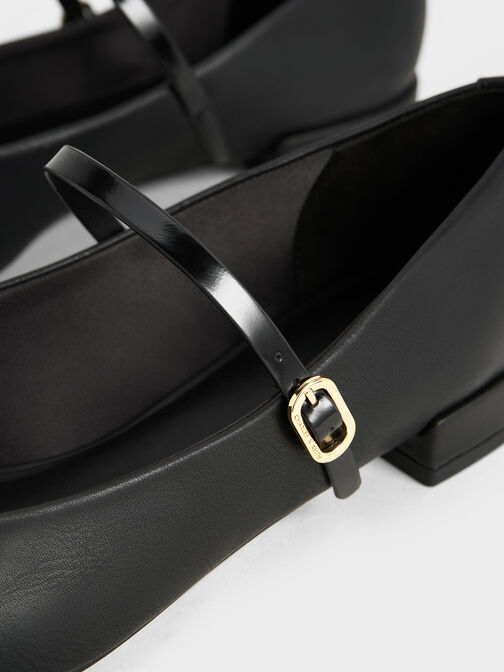 حذاء ماري جين جيرترود  بمقدمة دائرية, أسود, hi-res