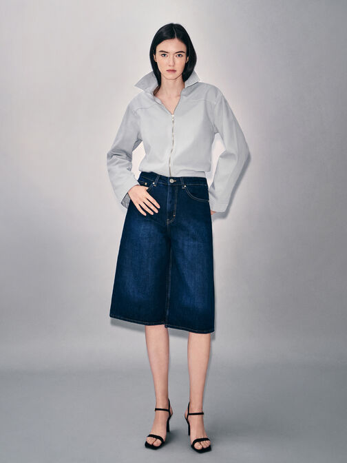 Square-Toe Ankle-Strap Heeled Sandals, Black, hi-res