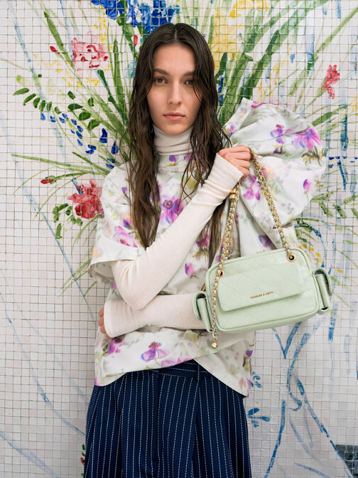 حقيبة كروسبودي "ديو" مبطنة, أخضر نعناعي, hi-res