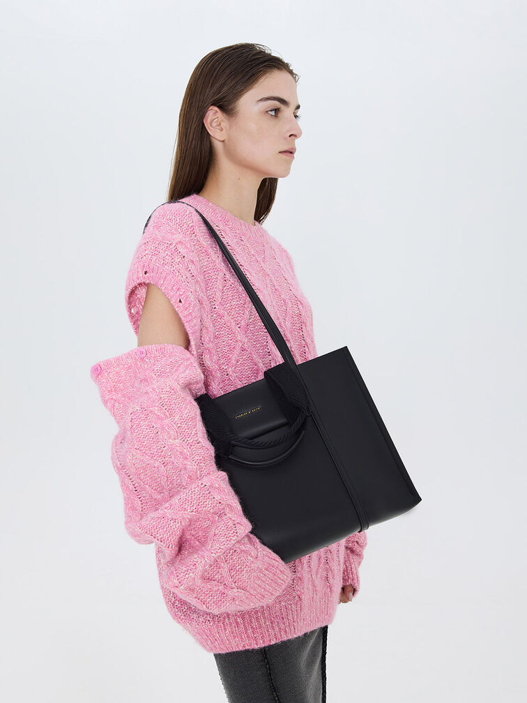 حقيبة توت شاليا, أسود, hi-res