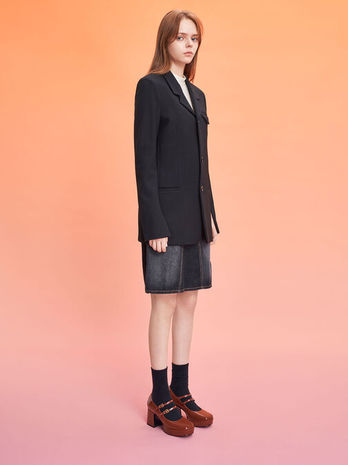 حذاء ماري جين بكعب عريض لامع من جايلين, كونياكي, hi-res