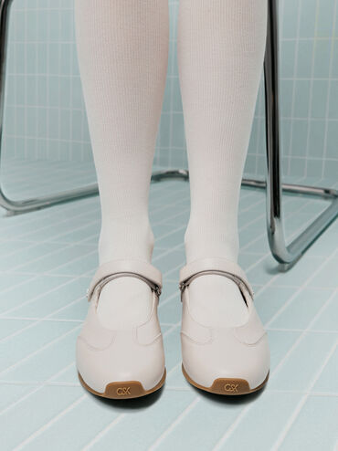 حذاء ماري جين جلد, أبيض طباشيري, hi-res