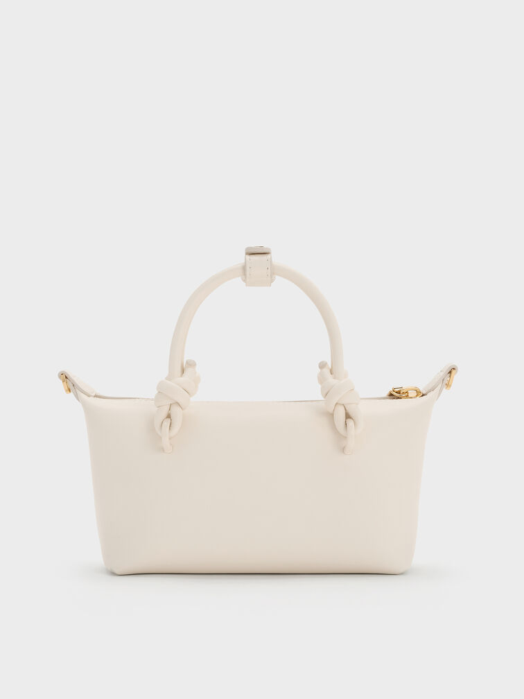 Sammie Knotted-Handle Tote Bag, Cream, hi-res