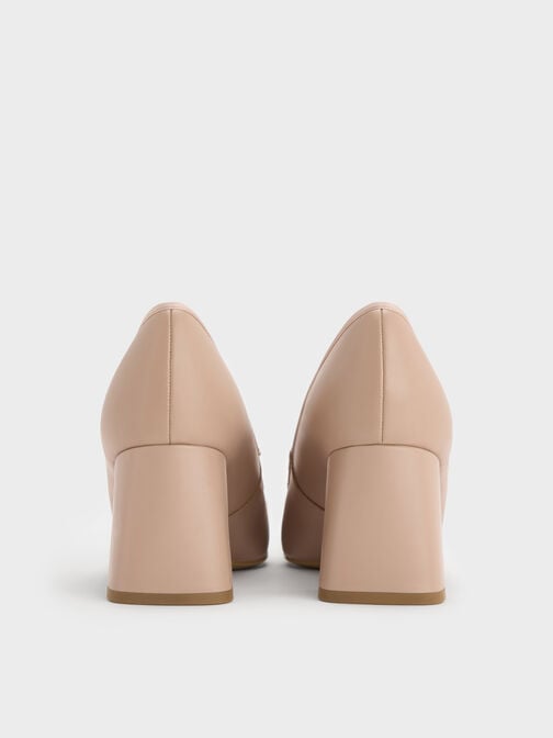 حذاء ماري جين بفيونكة, لون البشرة الطبيعي, hi-res