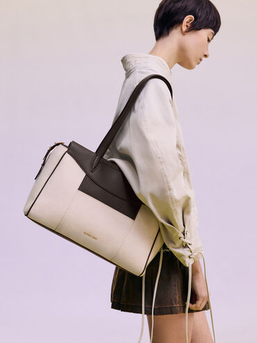 Roan Canvas Tote Bag, Espresso Brown, hi-res