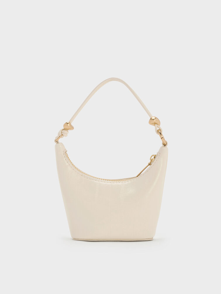 Micro Augustine Eel-Effect Bag, Cream, hi-res