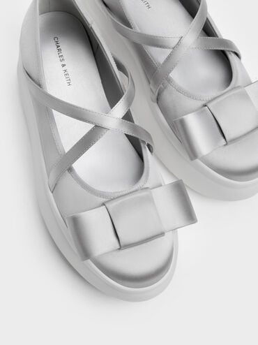 حذاء ماري جين برانتلي بنعل سميك, رمادي, hi-res