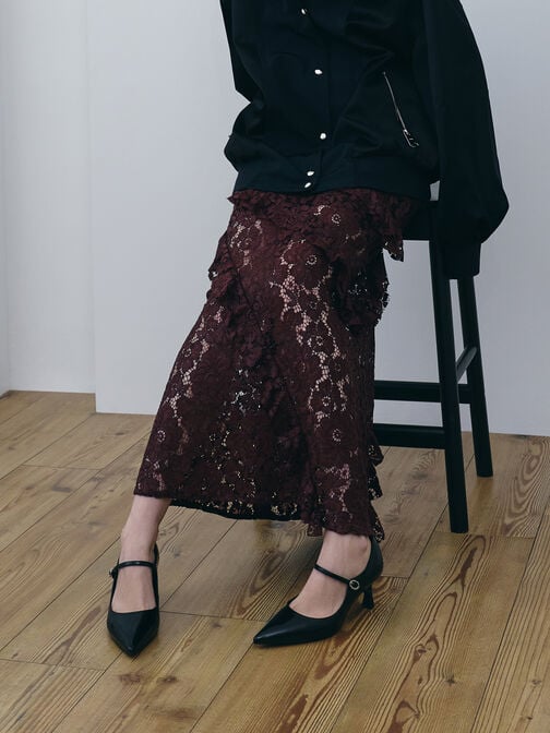 حذاء ماري جين بمقدمة مدببة, صندوق أسود, hi-res