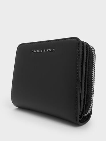 Finley Zip-Around Small Wallet, Noir, hi-res