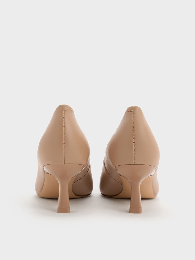 Emmy Pointed Kitten Heel Pumps, Nude, hi-res