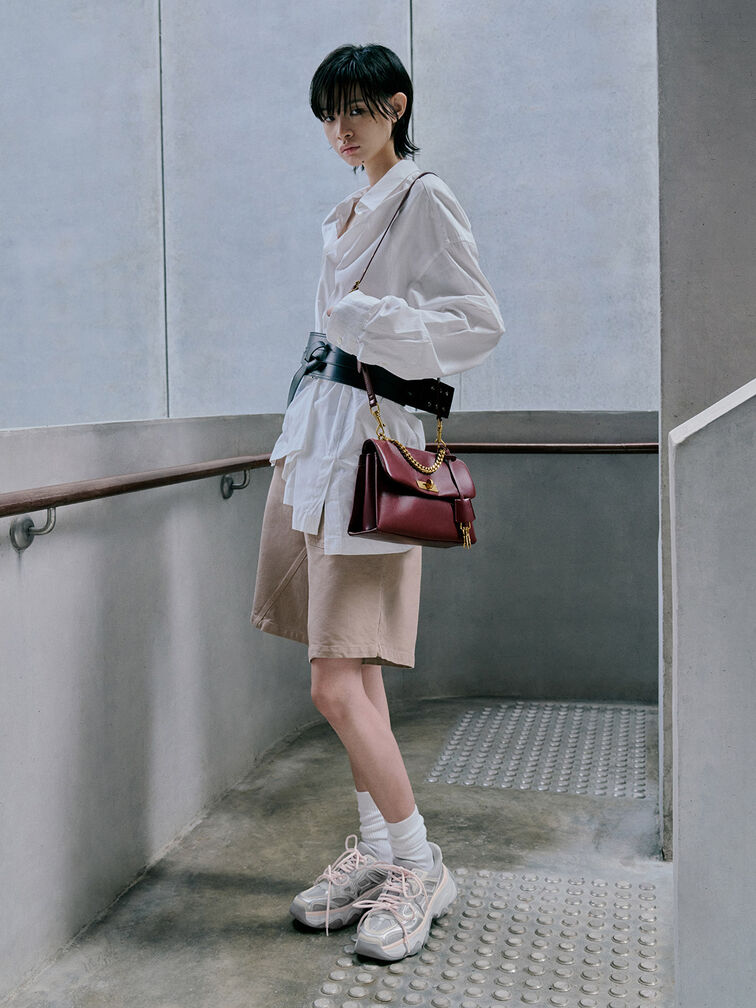 Kerry Chain-Handle Crossbody Bag, Mulberry Plum, hi-res