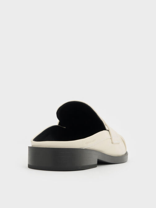 حذاء لوفر ميول "ديلان" بيني, أبيض طباشيري, hi-res