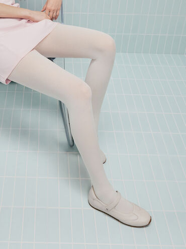 حذاء ماري جين جلد, أبيض طباشيري, hi-res