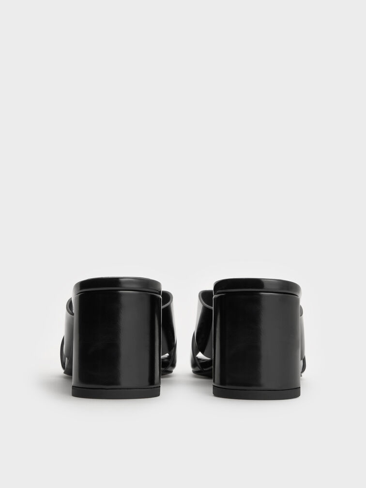 حذاء ميول جورجينا كروس أوفر بكعب بليد, صندوق أسود, hi-res