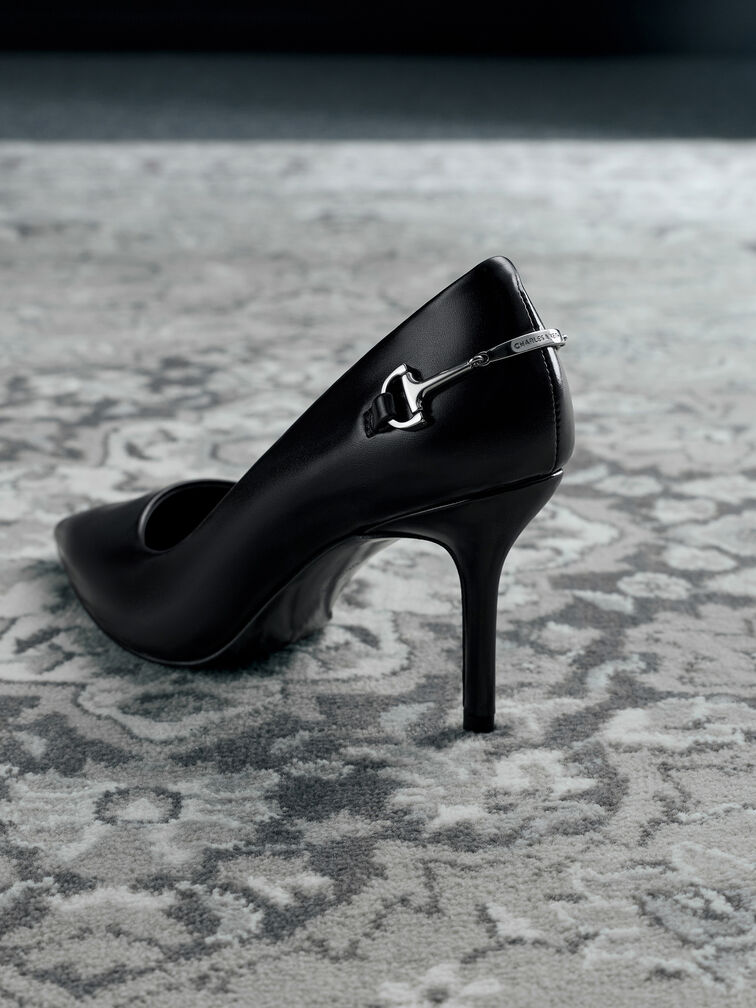 حذاء بكعب إيرينا ميتاليك ومقدمة مدببة, صندوق أسود, hi-res