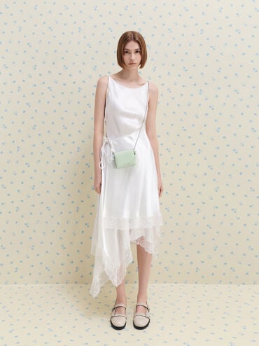 محفظة "هازل" صغيرة بعقدة, أخضر نعناعي, hi-res