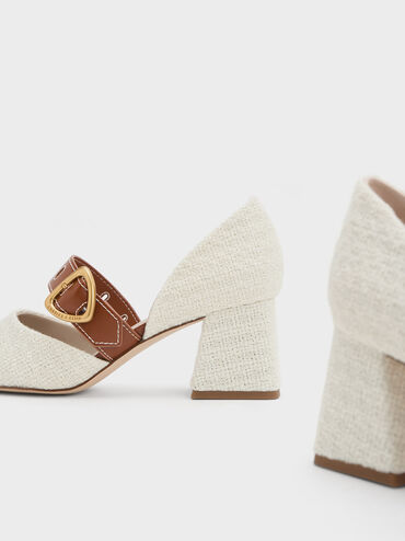 Sepphe Tweed Metallic Buckle D'Orsay Pumps, Multi, hi-res