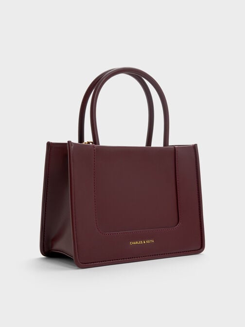 Mini Daylla Tote Bag, Wineberry Red, hi-res