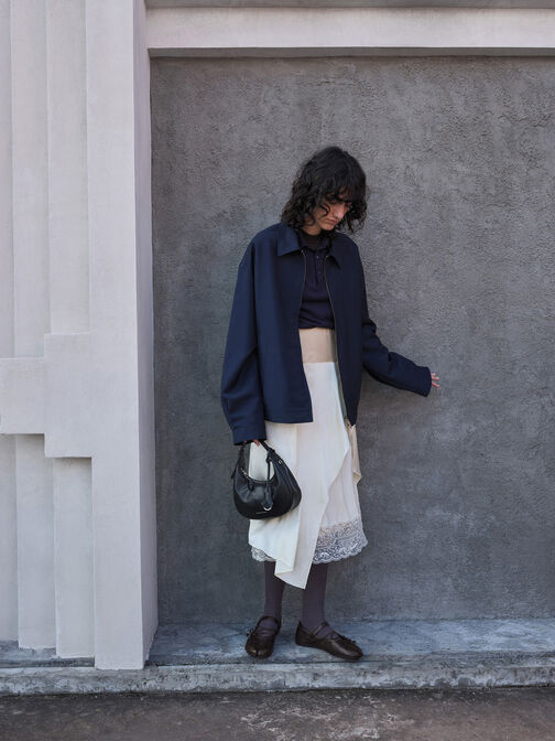 Vega Hobo Bag, Noir, hi-res