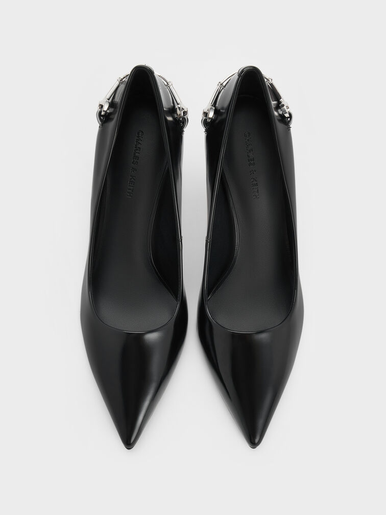 حذاء بكعب إيرينا ميتاليك ومقدمة مدببة, صندوق أسود, hi-res