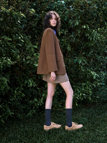 Jace Suede Sneakers, Beige, hi-res