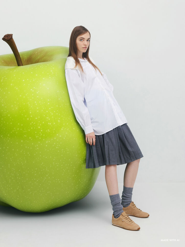 Jace Suede Sneakers, Beige, hi-res