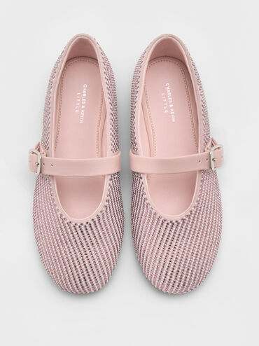 حذاء ماري جين مزين بكريستال ولؤلؤ, وردي فاتح, hi-res