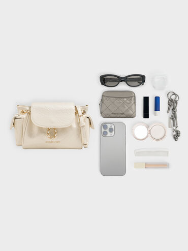 حقيبة ظهر مبطنة, كريم, hi-res