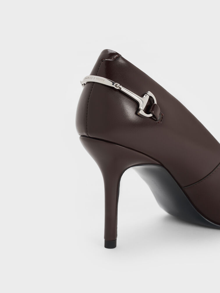 Erinna Metallic-Accent Pointed-Toe Pumps, Burgundy, hi-res