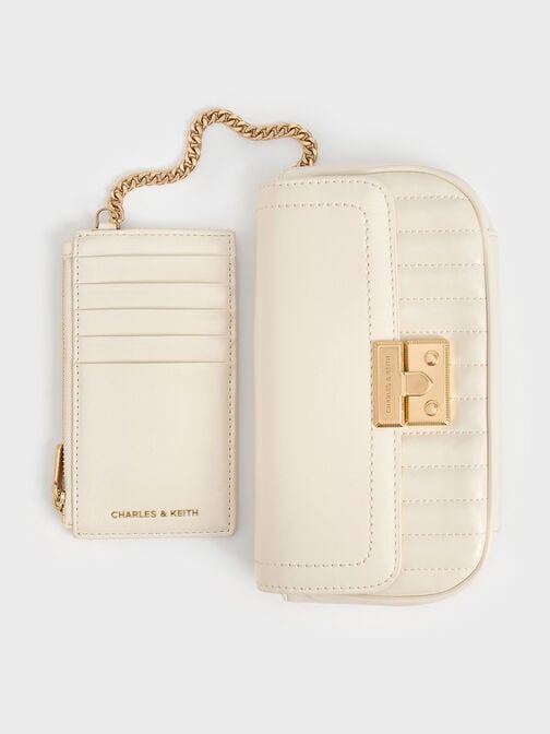 Mini Donna Crinkle-Effect Bag, Cream, hi-res