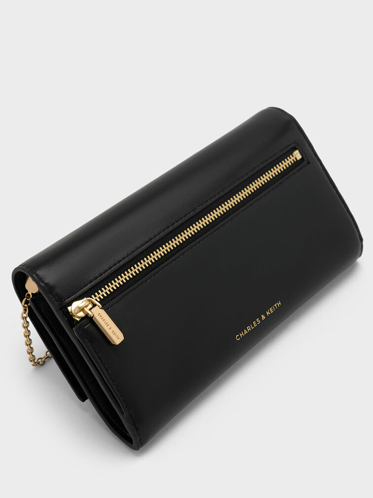 Lennie Chain-Handle Wallet, Black, hi-res
