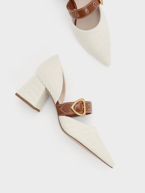 Sepphe Tweed Metallic Buckle D'Orsay Pumps, Multi, hi-res