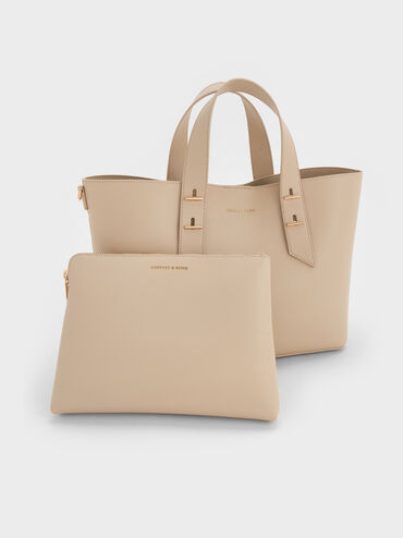 Shania Tote Bag, Dusted Oat, hi-res