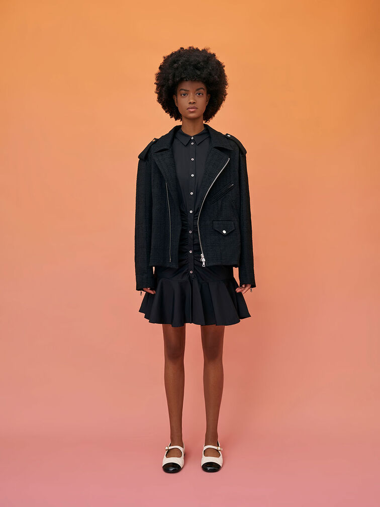 Cap-Toe Quilted Mary Janes, Chalk, hi-res