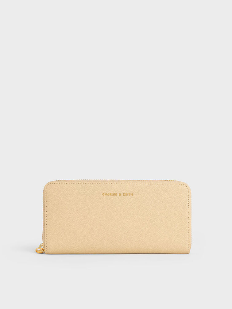 Dulcie Zip-Around Long Wallet, Beige, hi-res