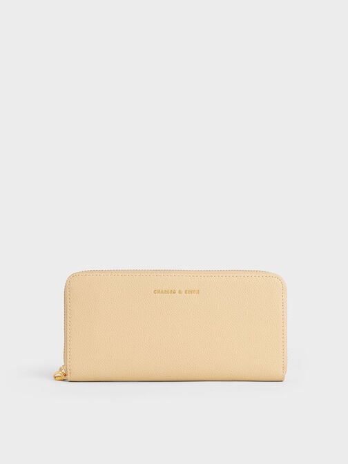 Dulcie Zip-Around Long Wallet, Beige, hi-res