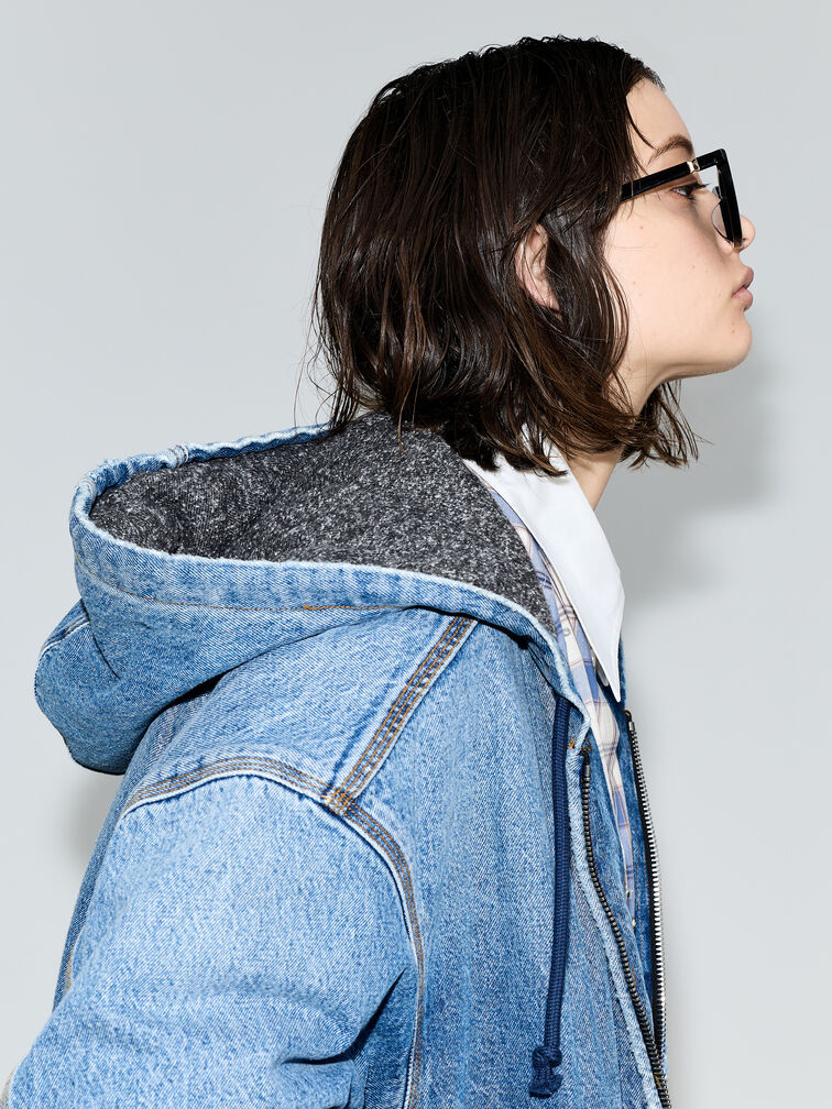 نظارة شمسية مود مربعة أسيتات مُعاد تدويره, أسود, hi-res