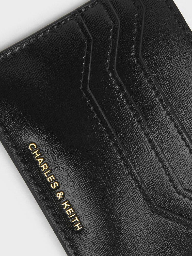 Carli Multi-Slot Card Holder, Black, hi-res
