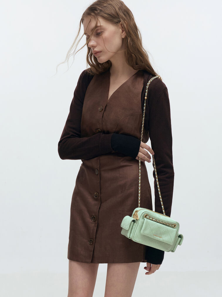 حقيبة كروسبودي "ديو" مبطنة, أخضر نعناعي, hi-res