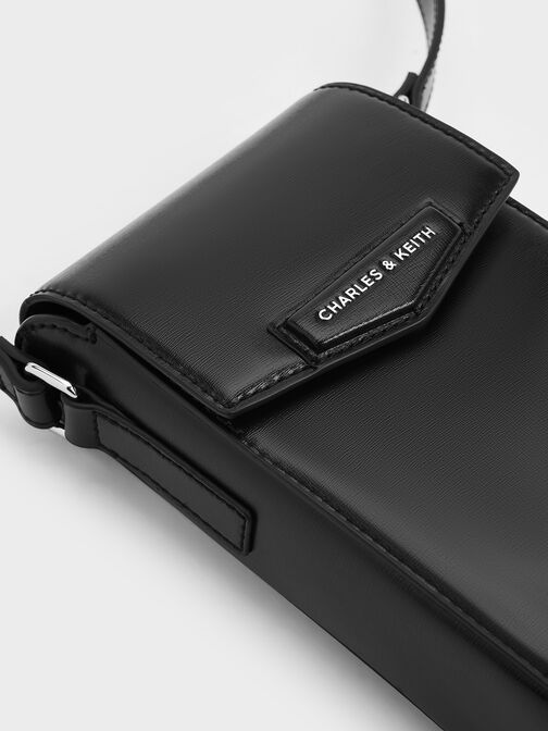 حقيبة أديل صغيرة بتصميم عصري مستطيل, أسود كلاسيكي, hi-res