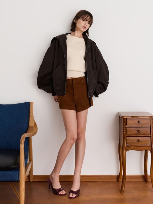 ميولز بكعب ستيليتو مزين بالترتر, برغندي, hi-res