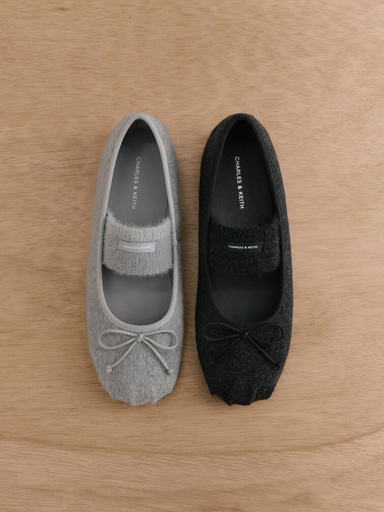 حذاء ماري جين فلات وينونا فِلت, رمادي فاتح, hi-res