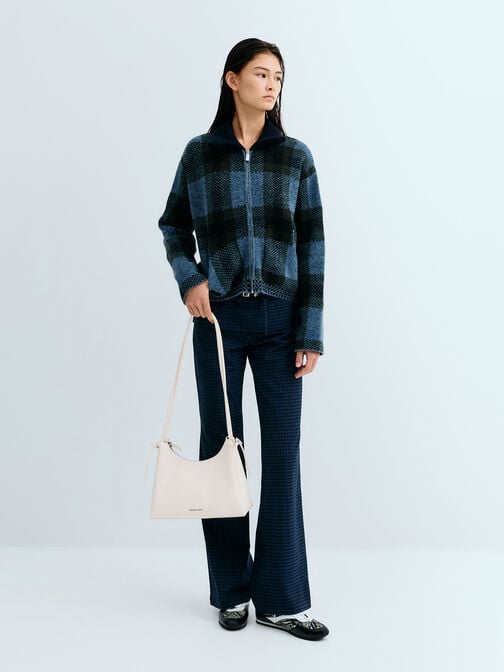 حقيبة هوبو "هازل" بعقدة, كريم, hi-res